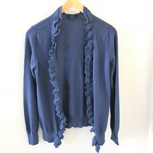 [Ann Taylor] Ruffle trim Cardigan